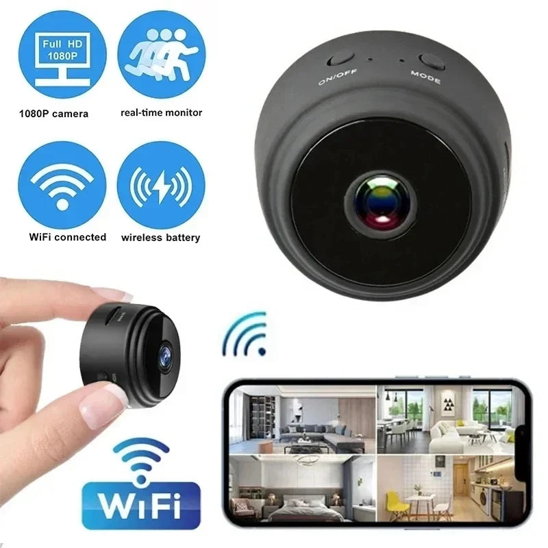 Protege Tu Hogar con la Cámara Mini A9 2MP WiFi: ¡La Guardián Invisible Contra Ladrones!